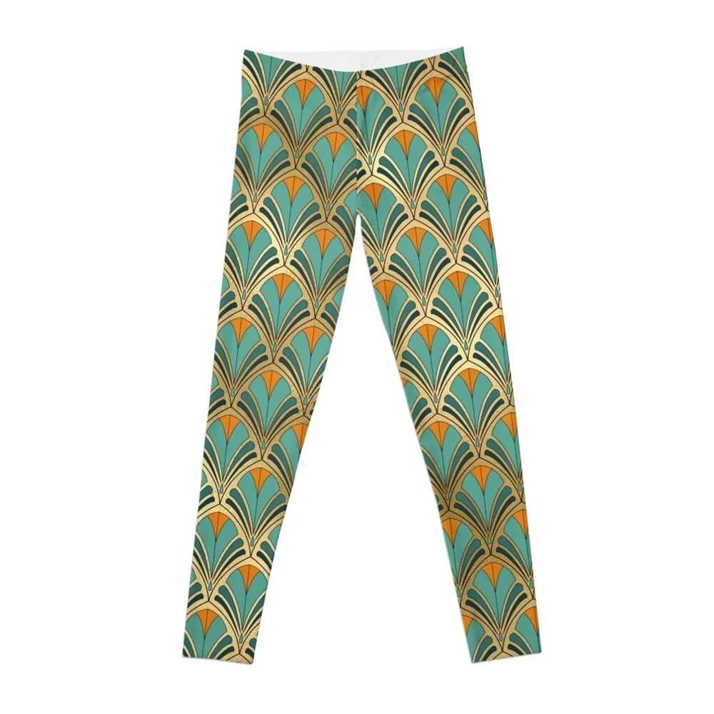 

Art Deco Flower Floral Pattern Leggings push up legging Women sportwear gym top Womens Leggings