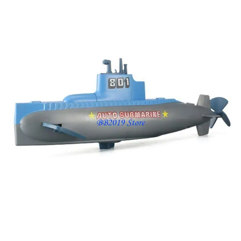 Q0kb 24cm غواصة متعرجة للبطء في لعبة Bathtub Toy Water التفاعلية للعب البليار