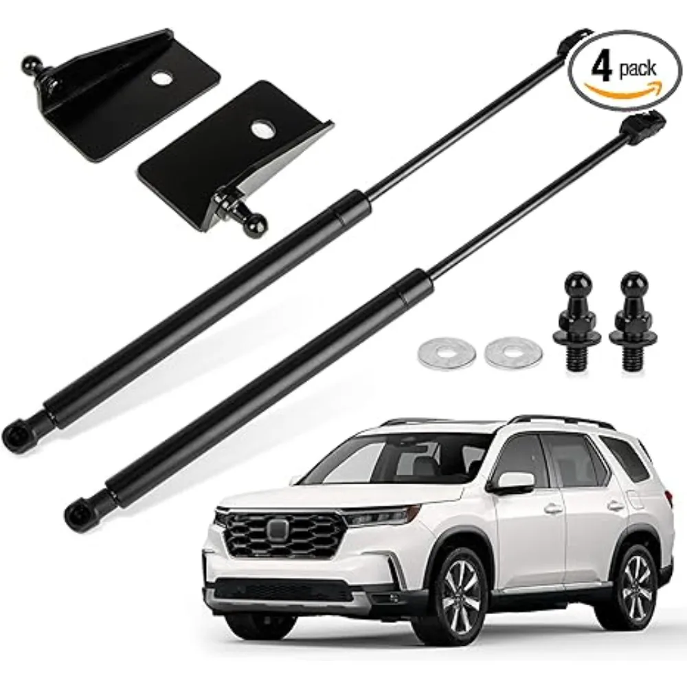 

Car 2PCS Set Hood Lift Support No Drill Front Gas Shock Lift Supports for Honda Hon-da Pilot 2023 2024 Accessories
