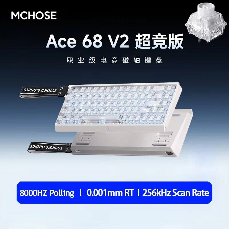 MCHOSE Ace 68 Hall Effect Magnetische Schakelaar Gaming Toetsenbord Topografische Keycaps Aangepaste TTC Uranus Magnetische Schakelaar eSports
