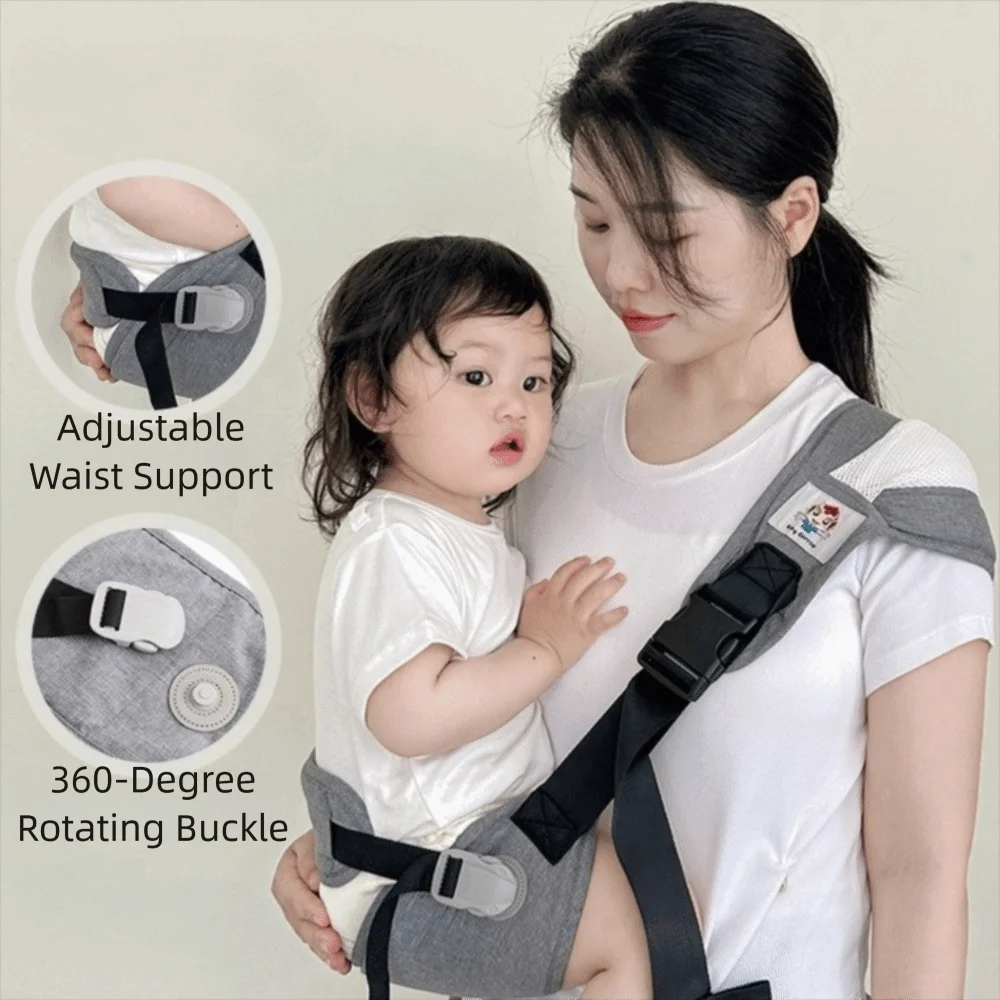 

Newborn Front Holding Baby Wrap Carrier Infant Kangaroo Bag With Waist Protection Infant Backpacks Mesh Horizontal Holding Type