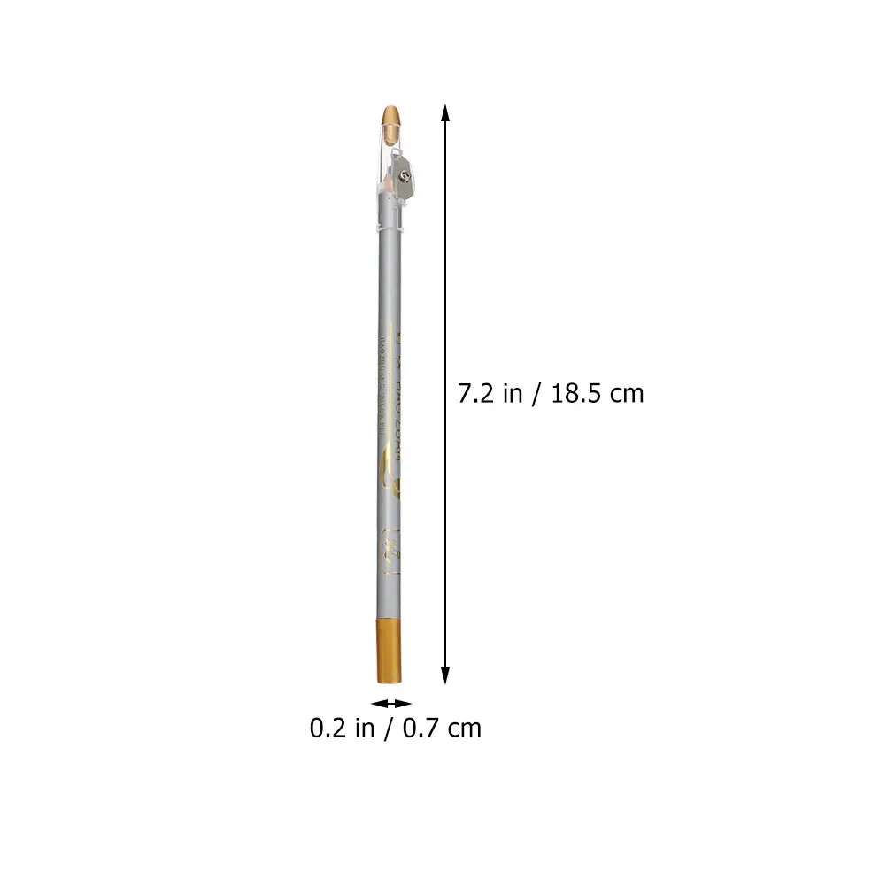 10 Stuks Waterdichte Wenkbrauwpotlood Ingebouwde Puntenslijper 2-In-1 Eyeliner Make-Up Tool Voor Natuurlijke langdurige Brow Eye Strokes