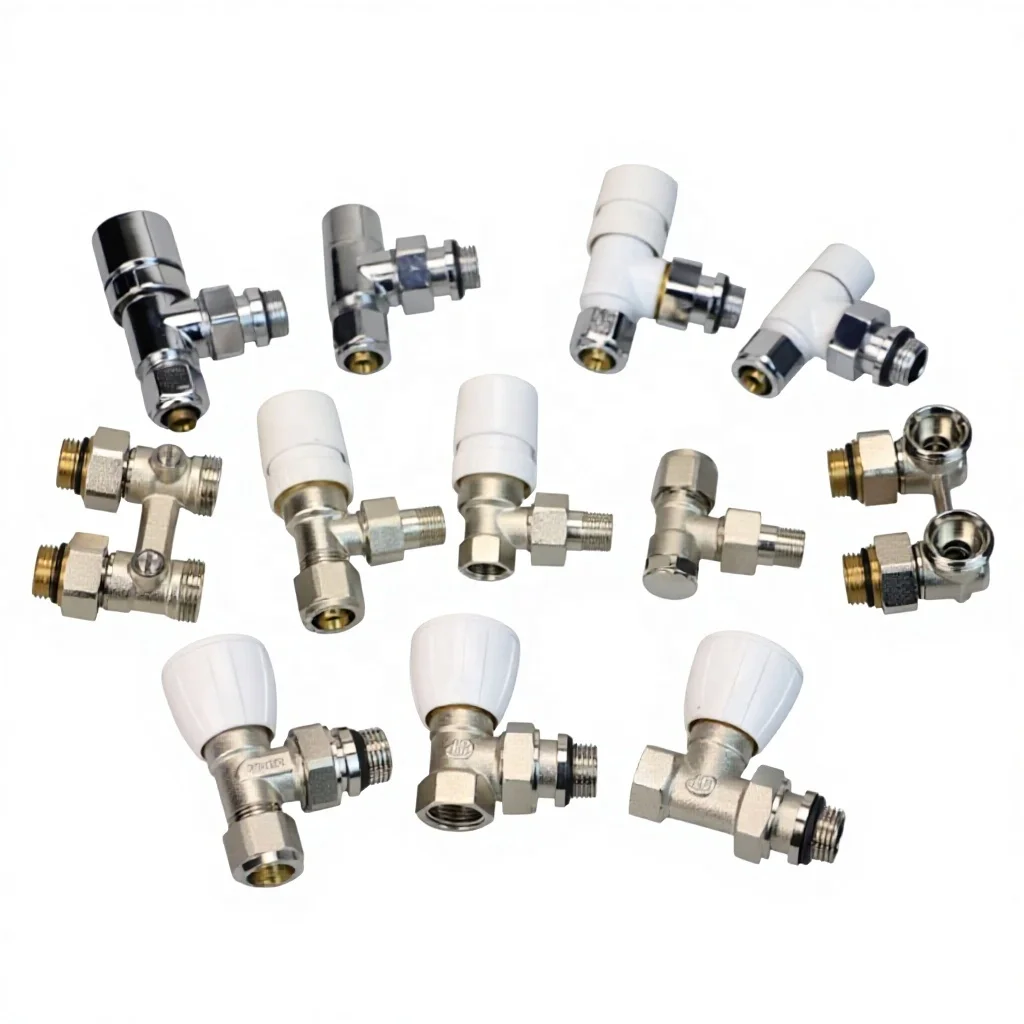 ATV&UTVModern Angle Thermostatic Brass Radiator Valve with Automatic Temperature Control for Water Flow