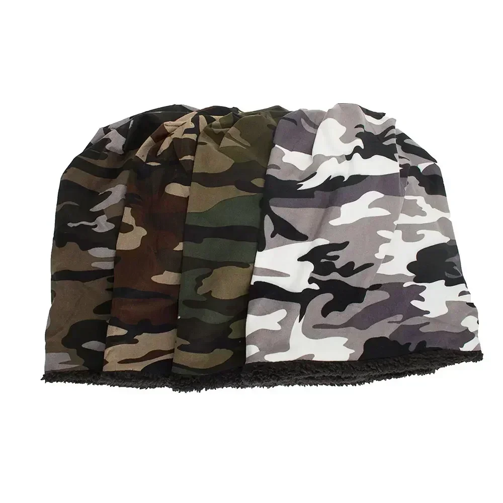 2025 Classic Camouflage Beanie Hat For Men Outdoor Gorro Skullies Cap Autumn Winter Warm Hats Women Bonnet Knitted Ski Caps