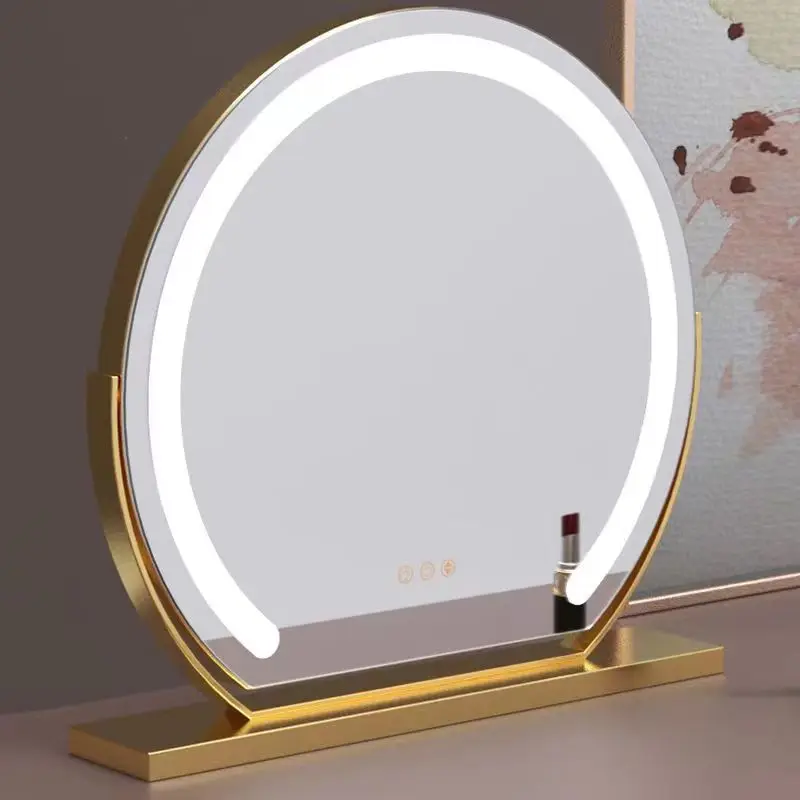 

LED makeup mirror with intelligent charging fill light and frame glass design, suitable for dormitory or home use