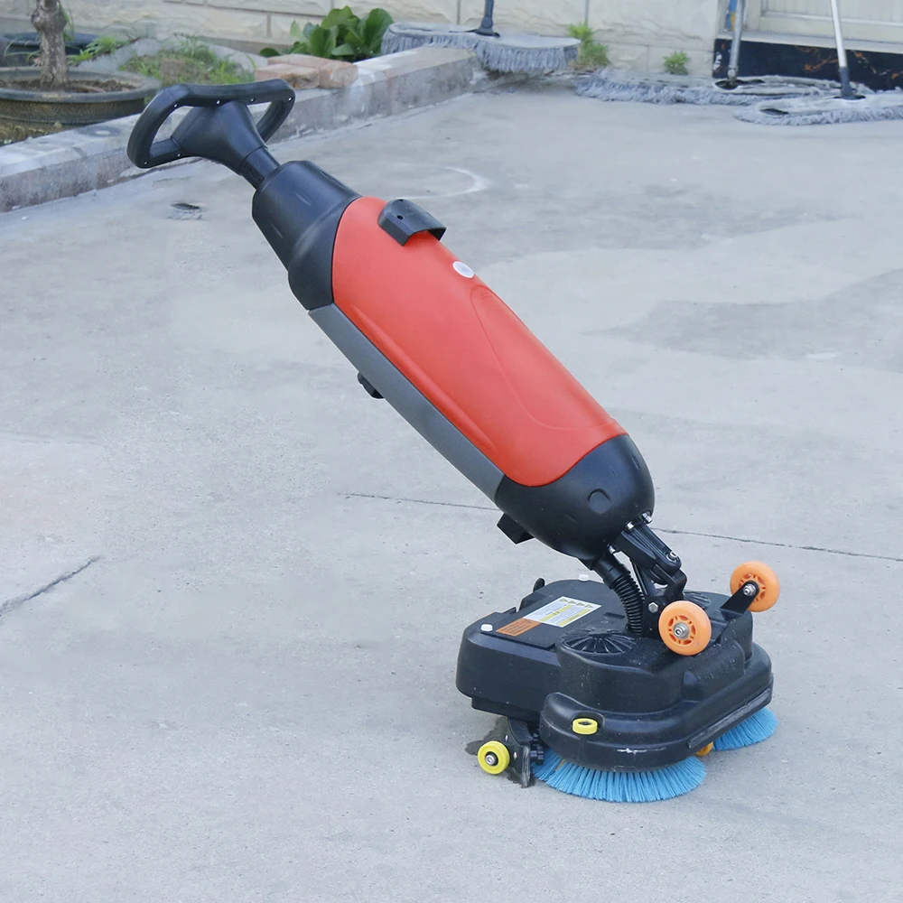 Hand-push Electric Floor Cleaning Machine Commercial Cleaning Unit with Integrated Suction and Scrubbing Function