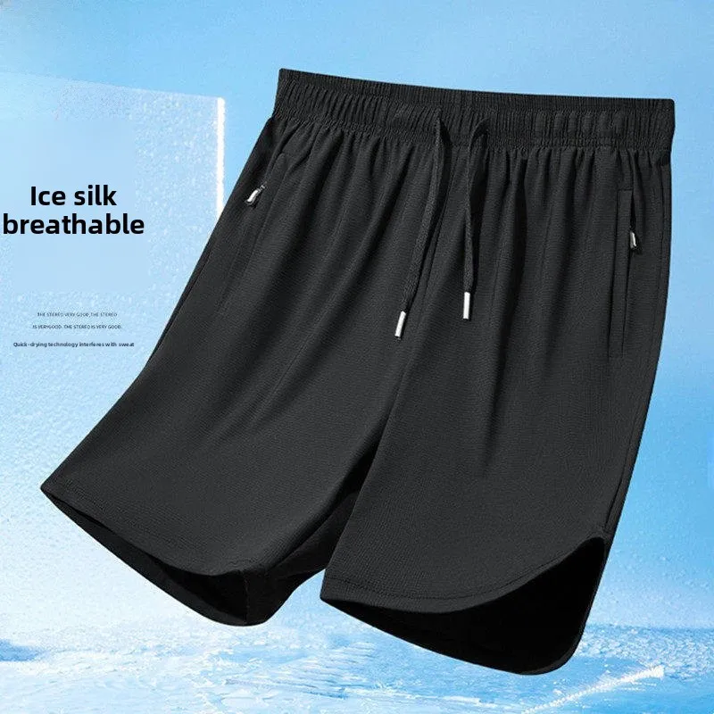 

Ice Silk Qui Dry Men's orts Summer Spor Loose Fit Straight Leg Large Size Youthful Elastic Nylon And Spandex TUCANO