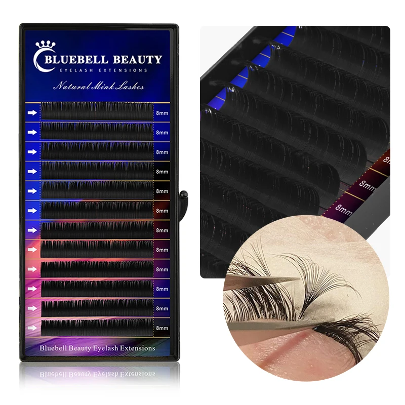 

Bluebell Beauty Faux Mink Lash Individual Eyelash Extension Maquiagem Cilios for Professionals Soft Natural Eyelash Extension