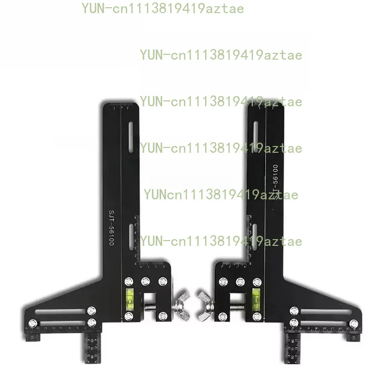 Double Track Rail Positioning Ruler Elevator Lift Guide Measuring Tool