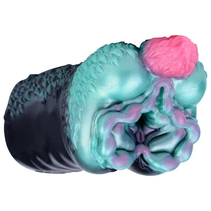 17*9*8cm Open-Ended Alien Unicon Artificial Vagina Horse Pussy Male Masturbator Adult Sex Toys for Men Masturbation Cup Sexshop