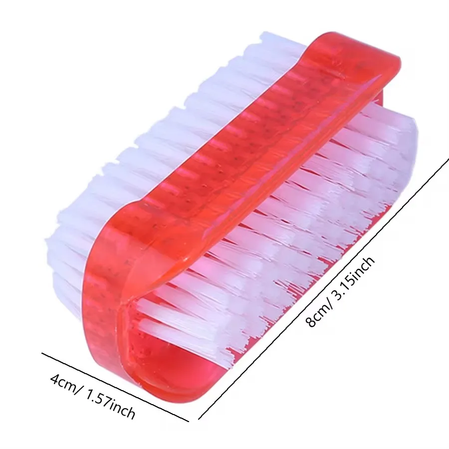 Double-Sided Nail Cleaning Brush, Manicure and Pedicure Tool, Ideal for Fingernails and Toenails