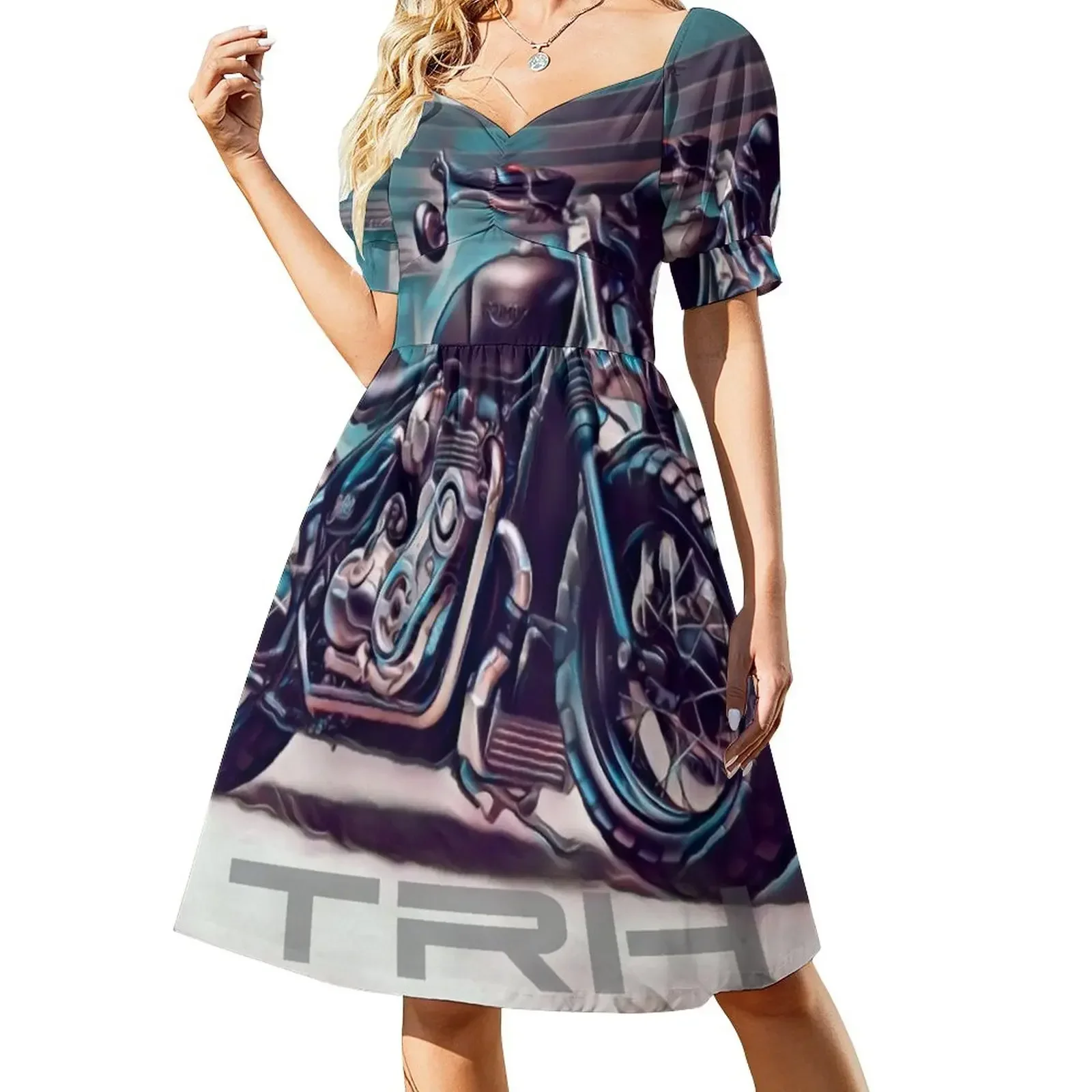 

HRT Short-Sleeved Dress women's clothing summer 2025 novelties summer dresses for women 2025 Woman fashion