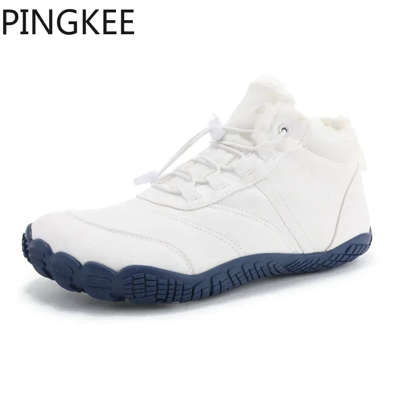 VENOCON PINGKEE Wide ToeBox Barefoot Casual Shoes Men Women Minimalist Winter Snow Thermal Feet Boots Sneakers Footwear Man