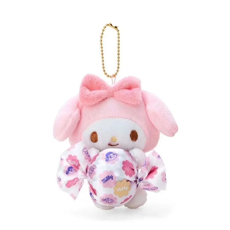 Kawaii Sanrio HelloKitty Plush Toy MyMelody Kuromi Cute Lollipop Series Anime Plush Keychain Backpack Pendant Girl Holiday Gift