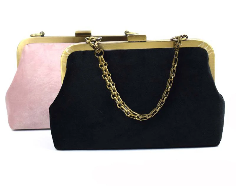 21cm Metal Purse Frame Women Handle Clutch Bag Copper Black Light Gold  Accessories DIY HandBag  Kiss Clasp Lock Hardware