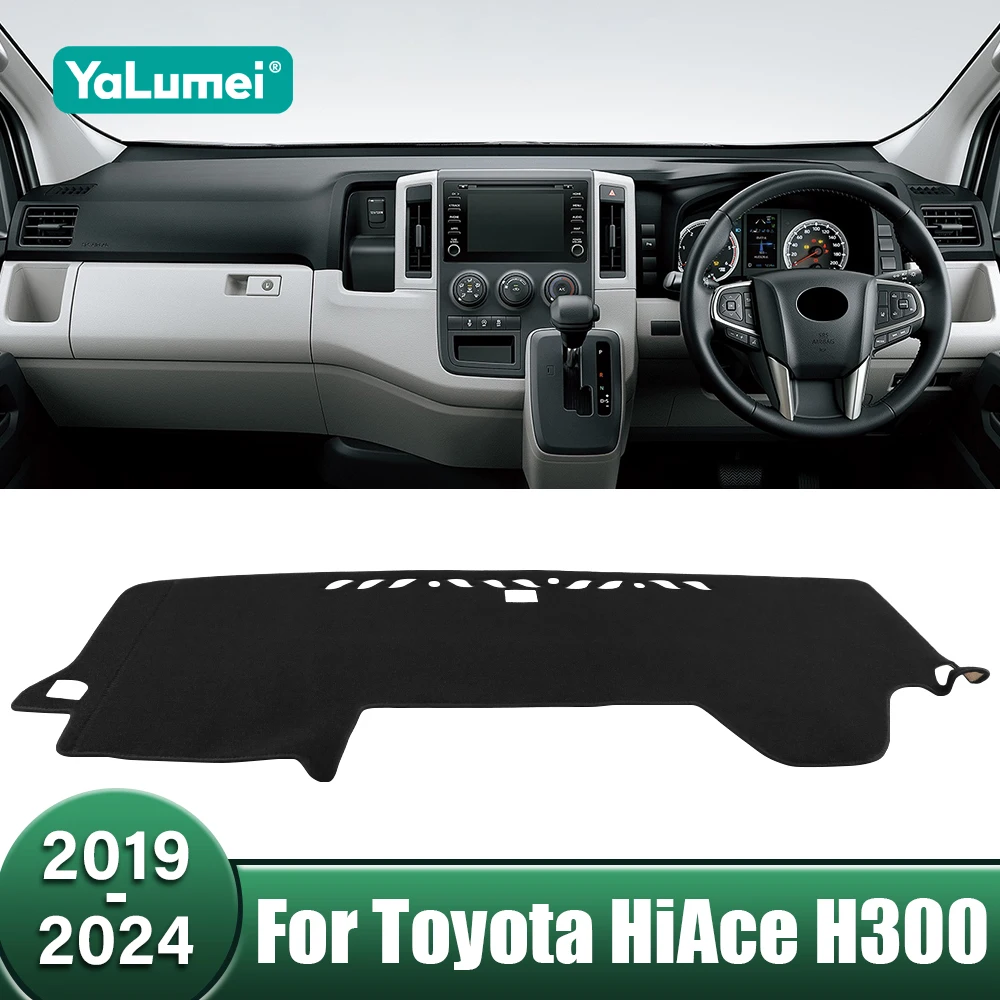 

Car Dashboard Anti-UV Cover Avoid Light Pad Carpets For Toyota Hiace H300 GranAce Commuter Majesty 2019 2020 2021 2022 2023 2024