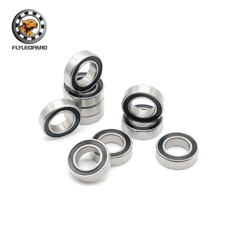 SMR148-2RS 8*14*4 (mm) 10PC SMR148RS Bearing ABEC-7 L-1480DD Dried Print Stainless Steel Ball Bearings With Black Rubber Seal