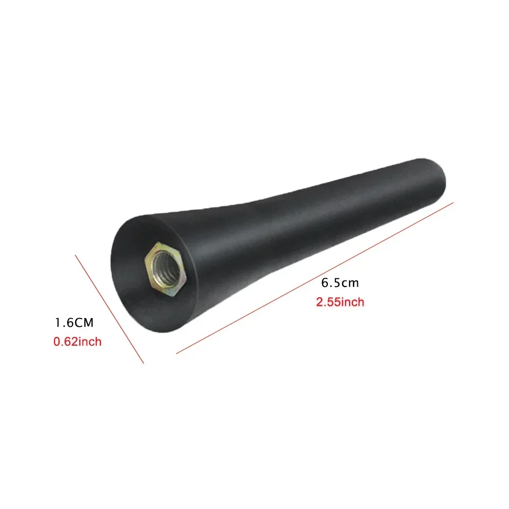2,6 Zoll Universal Auto Radio Antenne Pol Gummi Mini Kurze Empfänger Pol FM AM Dach Montieren Auto Antenne Schrauben Auto Zubehör werkzeug – Detail 4