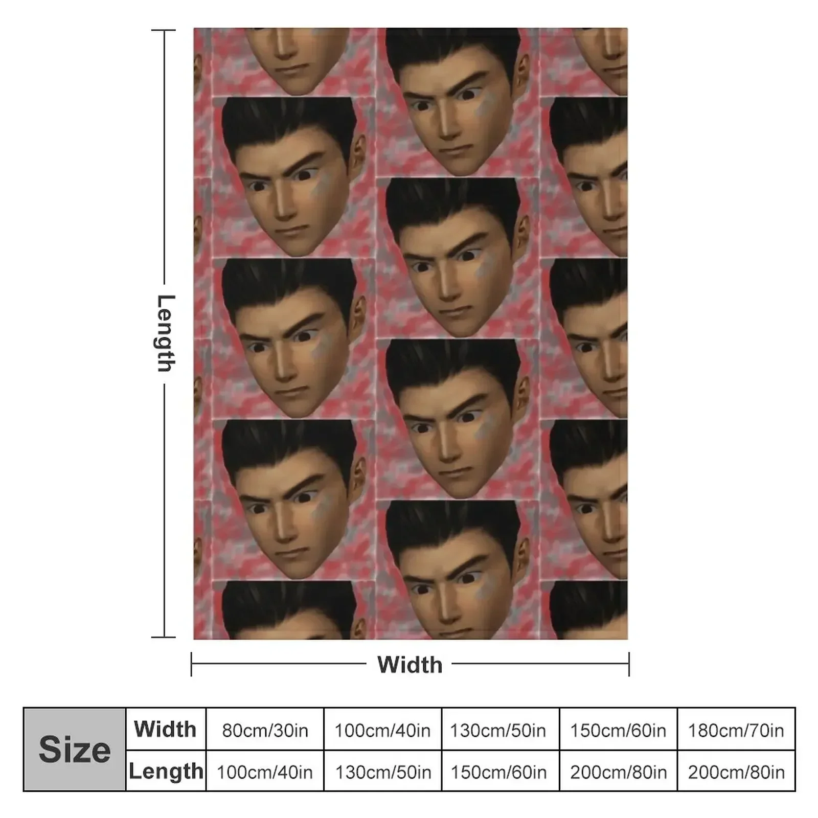 Shenmue: Ryo Crazy Eyes Oil Painting Throw Blanket halloween Luxury Thicken Blankets