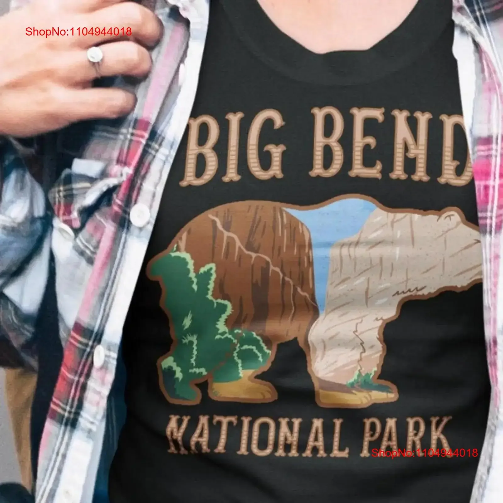 

Big Bend National Park T Shirt Texas Bear Lover Tops vintage Washed Comfortable Breathable homme graphic streetwear Versatile