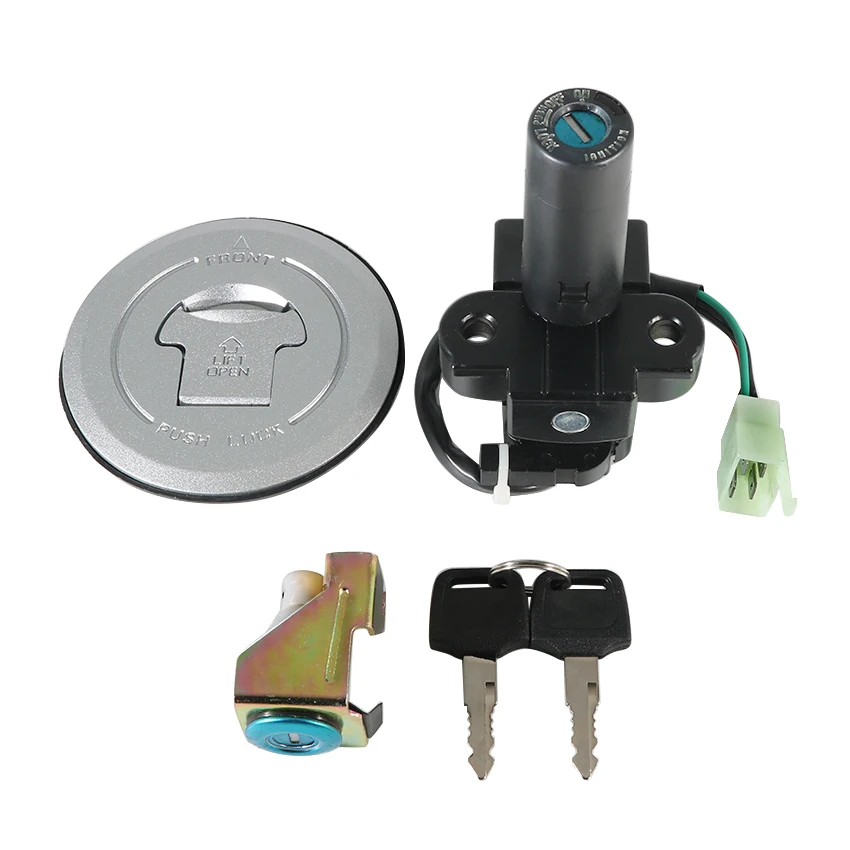 Motorcycle Ignition Switch Fuel Lock Gas Tank Seat Cover Locks Include Key For Honda X4 CB1300 1997 1998- 2000 Motor Accessories