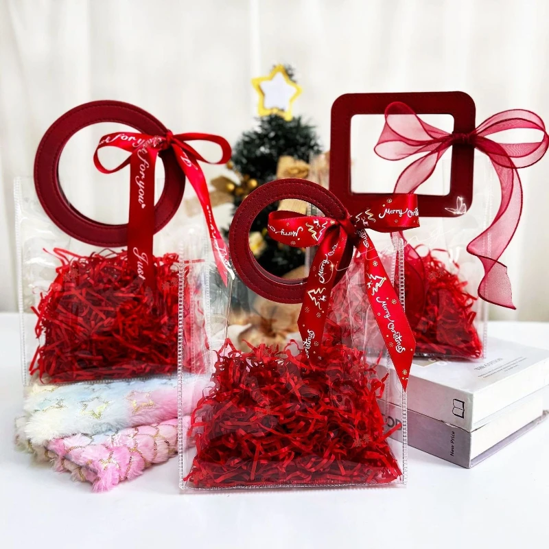 Valentinstag Jubiläumsgeschenke Parfüm Transparente Verpackungstasche Hochzeit Freude Süßigkeiten Handliche Dekorative Tasche Halloween Geschenktüten