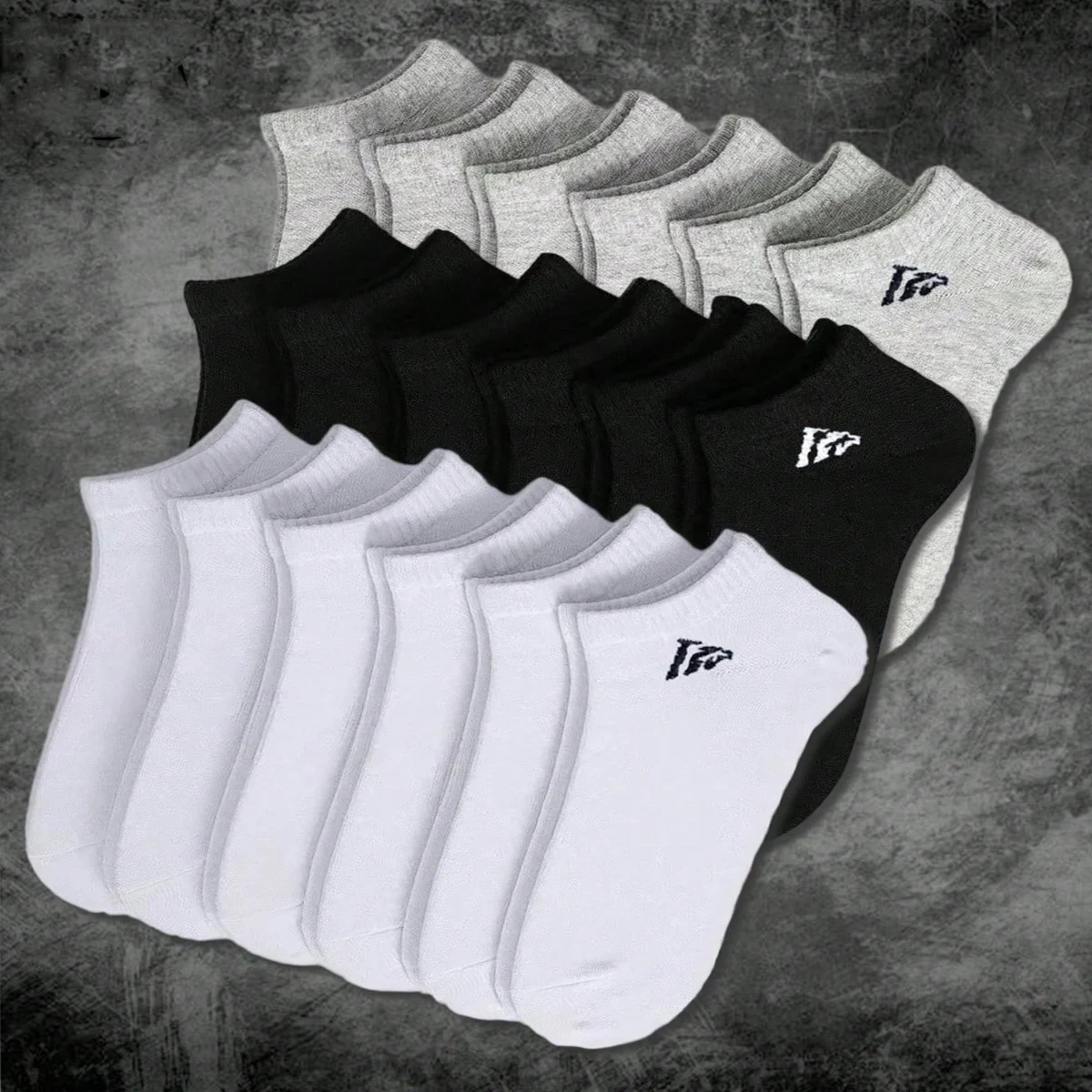 Neutral Breathable Ankle Socks 5/10/15 Pairs Solid Color Casual Minimalist Unisex Socks for Sports Daily Wear