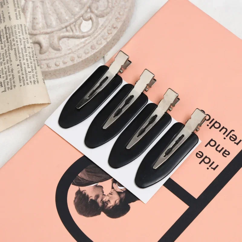 4pcs/set No Bend Seamless Hair Clips Makeup Clip Washing Face Accessories Seamless Barrettes Salon Styling Fixed Accessories