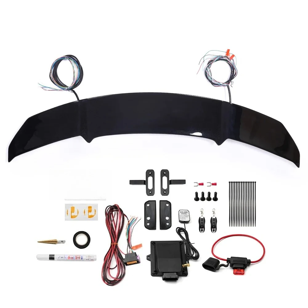 Car Exterior Parts Universal 60inch GT V-type Rear Wind Wing Intelligent Electric Automatic Carbon Fiber Spoiler Tail Wing - Image 6