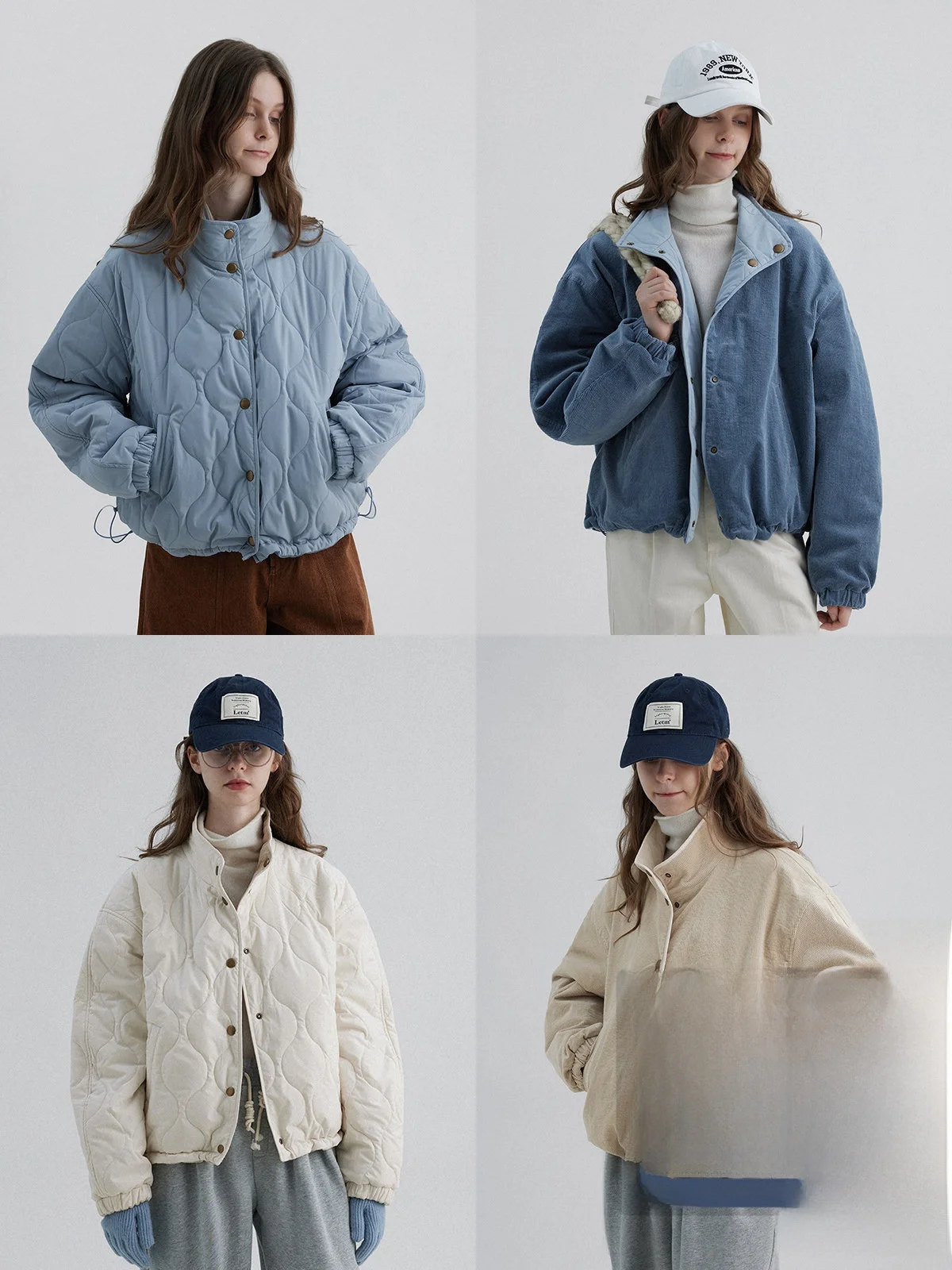 

Double-Sided Wear Cotton down Jaet Velvet Collar Briti Sle Long Sve Regular Fit Pure Color Commute Winter Coat