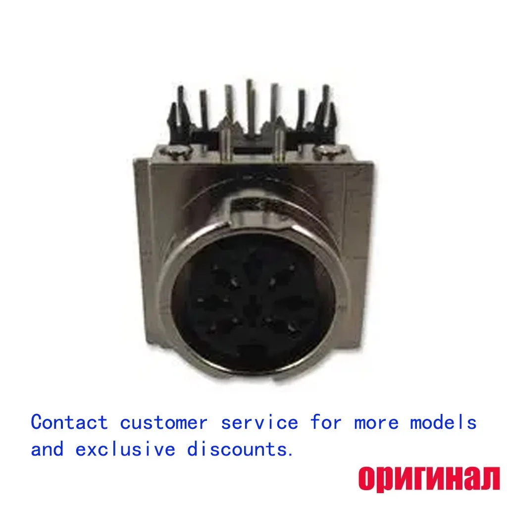 Original PREHKEYTEC 71251‑080/0800 DIN Audio‑Video Socket 8‑Contact Right Angle Through‑Hole PCB Mount Tin‑Plated Connector