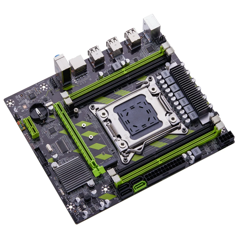 QIYIDA X79 motherboard LGA2011 DDR3 USB SATA3 PCI-E M.2 SSD support REG ECC DDR3 PC3 memory and Xeon E5 processor
