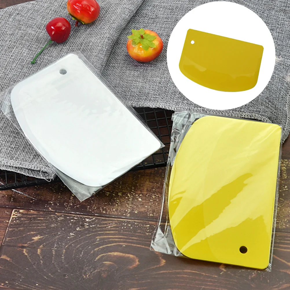 

2Pcs Flour Scraper Multipurpose Baking Dough Cutters Kitchen Gadget Cake Decorating Tools Premium Material Safe
