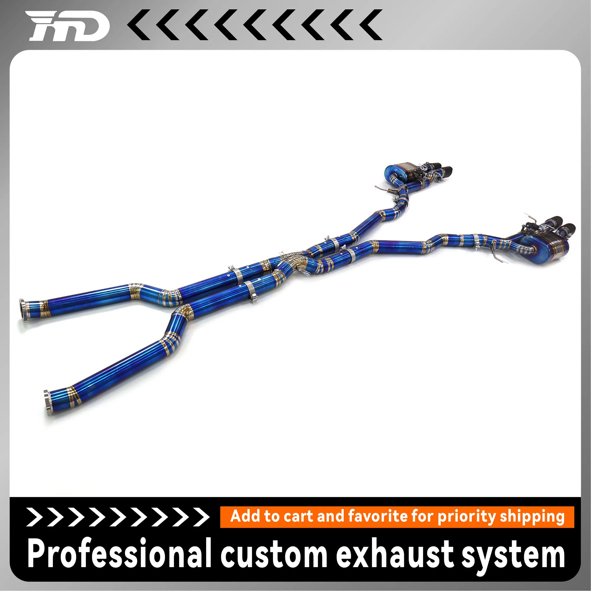 

HMD for BMW M5 E60 5.0L V10 Exhaust System CatBack with Valve Control - High Performance Muffler, Racing Sound