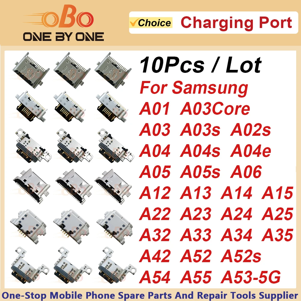 10 piezas de Conector de Carga USB para Samsung A01 A02S A03S A04 A05 A11 A12 A13 A15 A23 A32 33 A34 A35 A42 A53 A54 A55