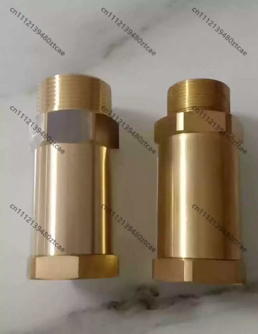 Brass Cryogenic Inlet Check Valve One Way Non Return Valve For LNG Vehicle Gas Tank