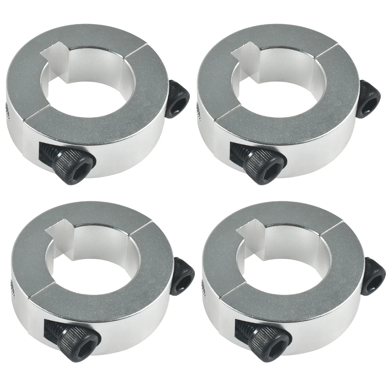 

4 X 1" Lock Collar Clamp Go Kart Axle Bearing Collars Aluminum Sprocket Hub Locks