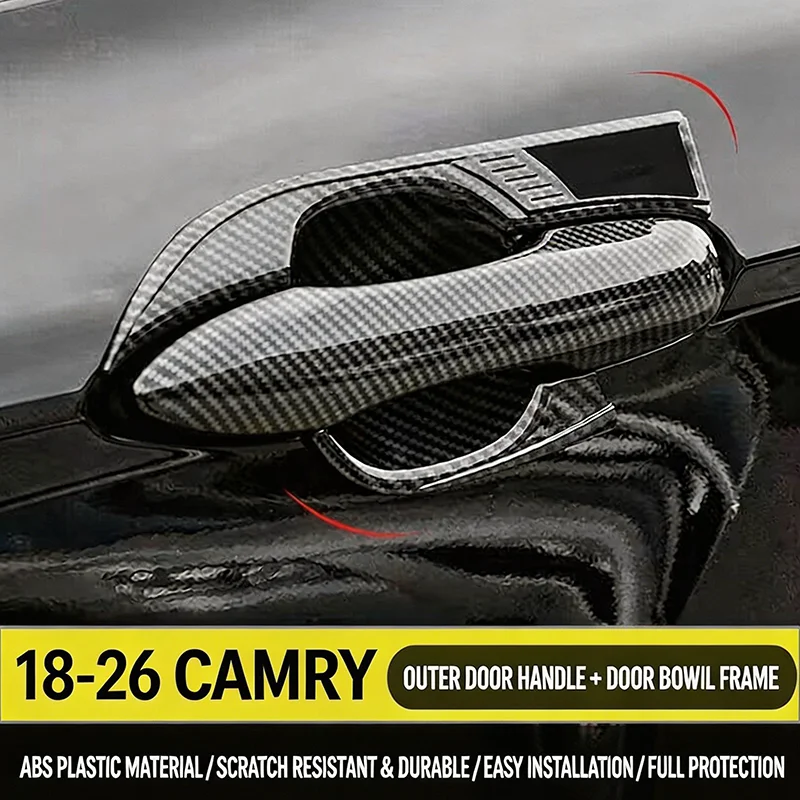 Für Toyota Camry 2018-2026 8. & 9. Generation Türgriff- & Schalenabdeckungs-Set Kratzfeste Außenzubehörteile
