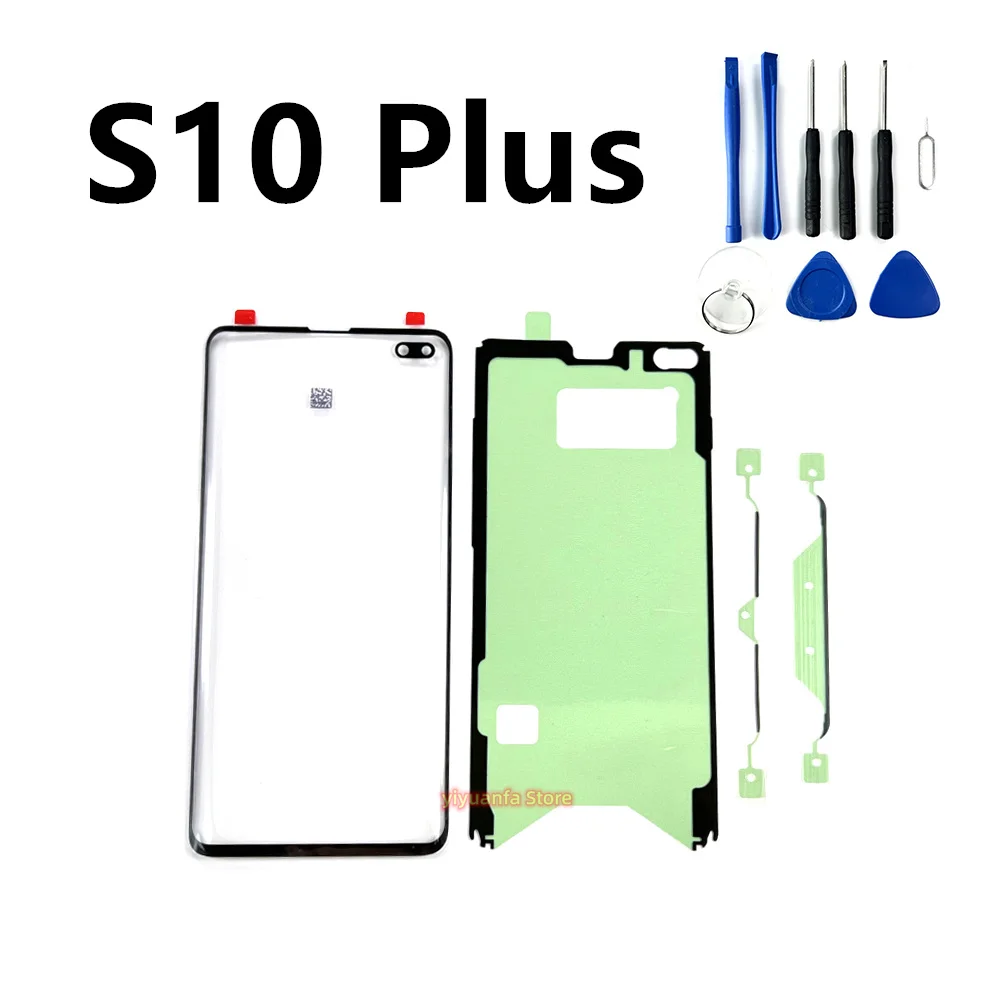 For Samsung Galaxy S20 S10 Plus Ultra Lite S10e S20fe 5G S20+ S10+ Front Outer Touch Panel Screen Glass Lens Replacement Parts