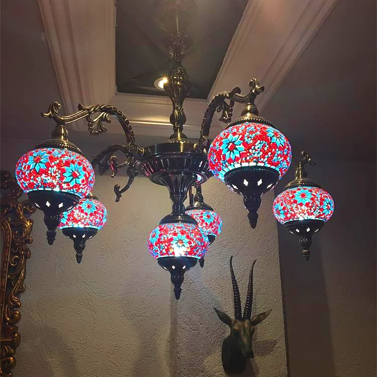 European living room retro handmade cafe specialty restaurant card seat KTV hotel glazed Turkish