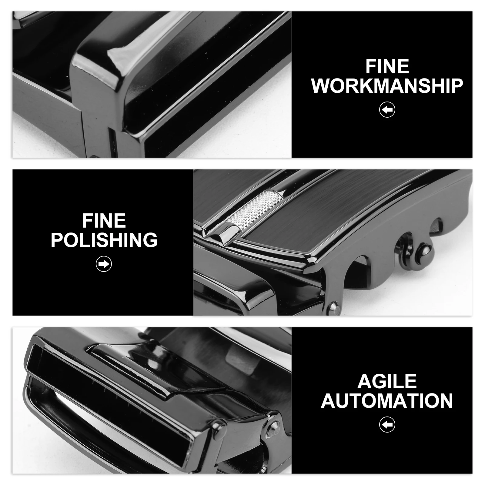 

Alloy Fashionable Rust Automatic Belt Buckle Resistant Automatic Men Belt Buckle Durable Smooth Classic Color Practical