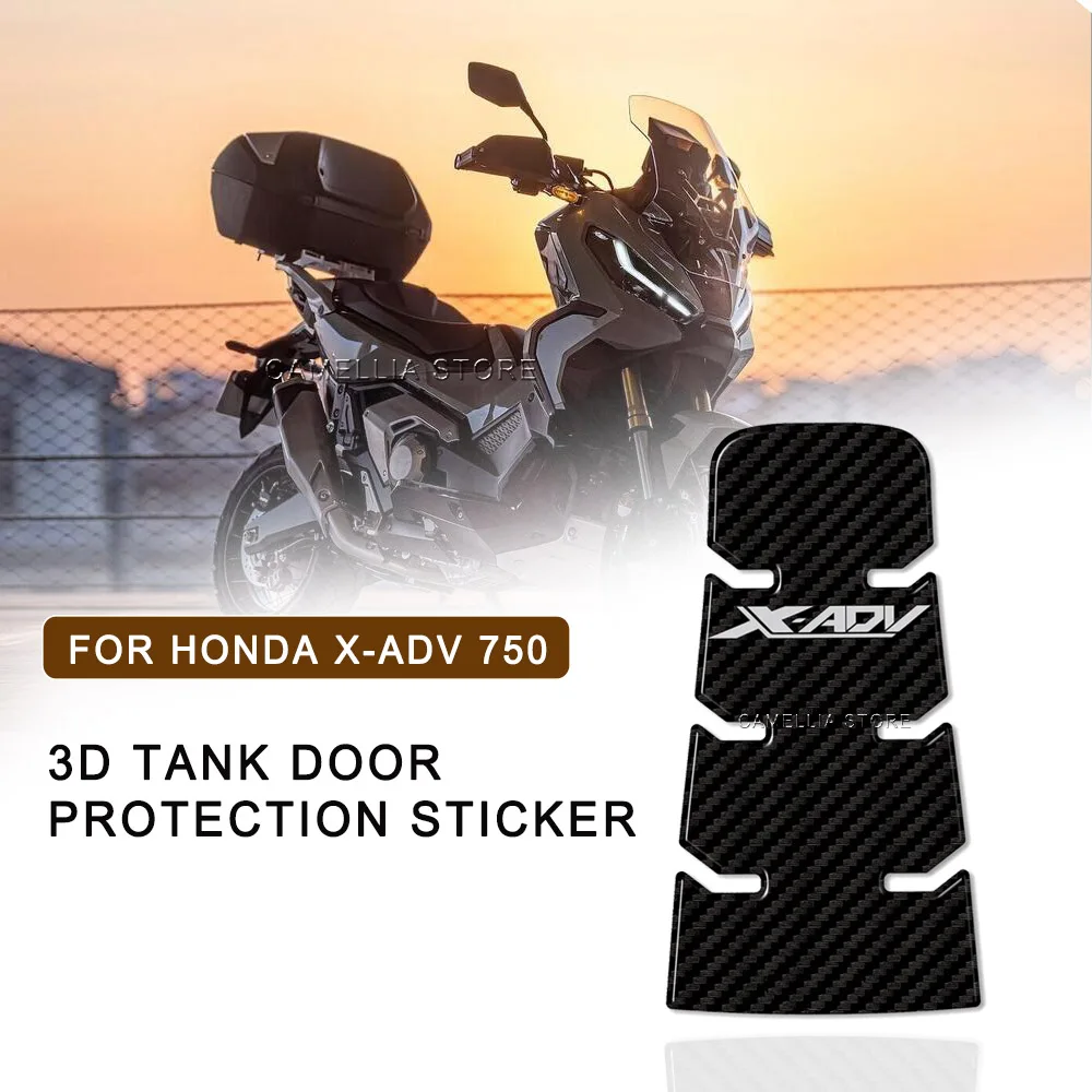 Für honda xadv 2021 2015-2018 motorrad tank tür schutz aufkleber 3d gel harz wasserdicht motorrad kraftstoff tank pad