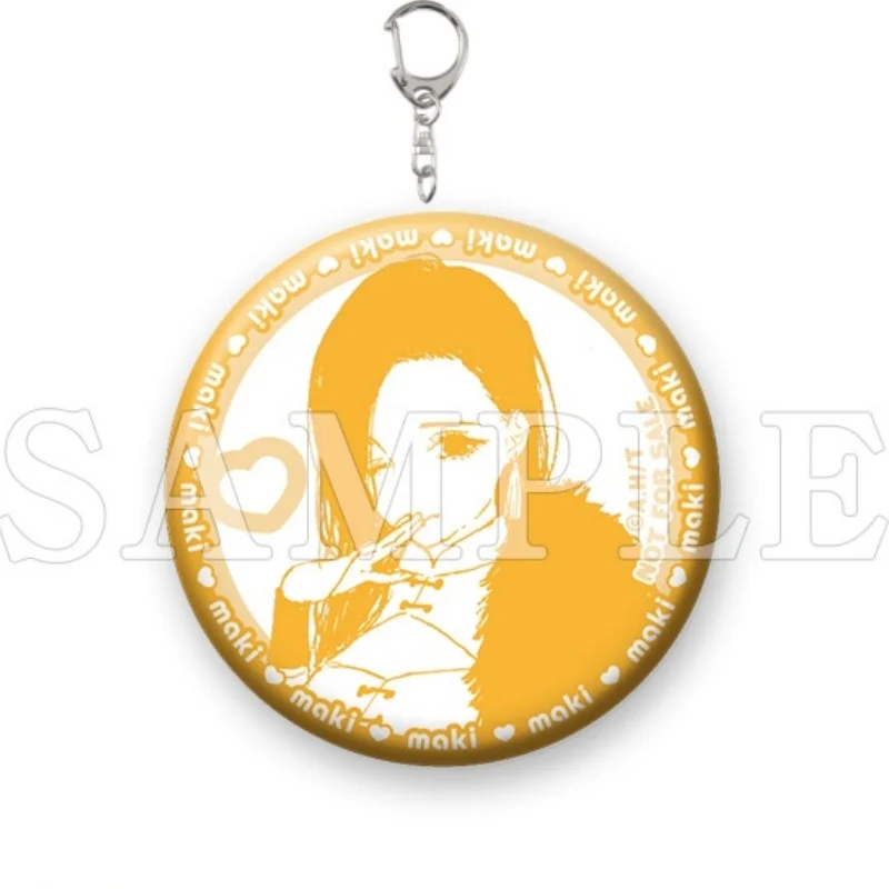 Bag Charm-If My Favorite Pop Idol Made It to the Budokan, I Would Die ANIME Circle Acrylic Pendant Keychain Cosplay Fans Gift6CM