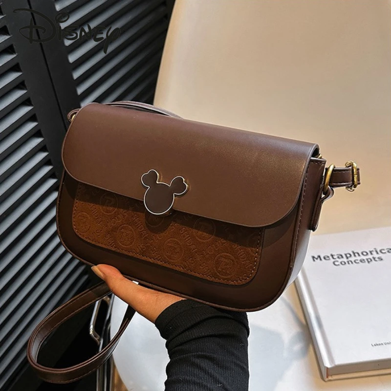 

Disney Mickey New Women's Crossbody Bag Fashionable High Quality Women's Shoulder Bag Solid Color Versatile Women's Shopping Bag