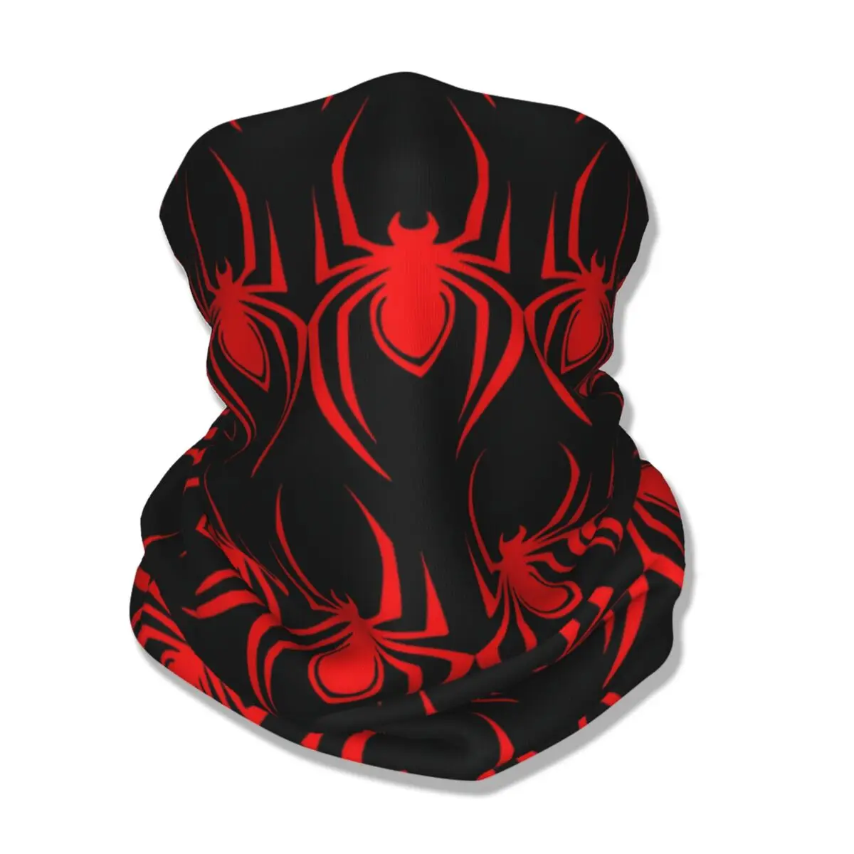 Red Spider Logo Balaclava Running Travel Face Cover Mask Women Fashion Punk Sun Protection Cycling Mask Soft Warm Neck Gaiter