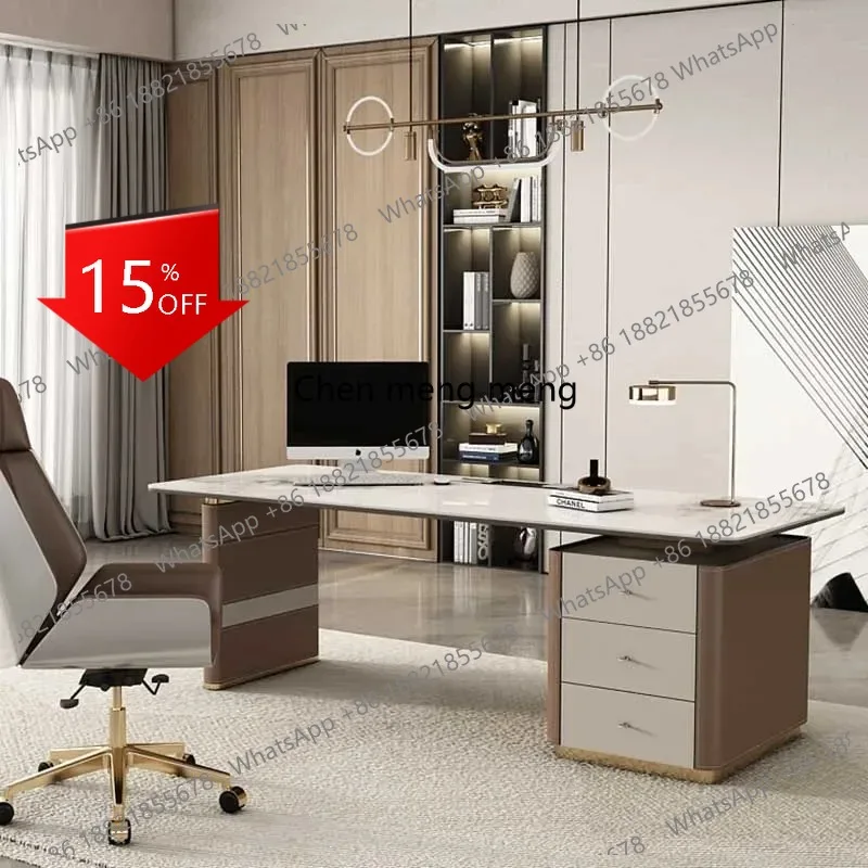 D80 Household Drawer Office Desk Computer Bedroom Modern Storage Laptop Office Desk Coffee Executive Mesa Ordenador Furniture
