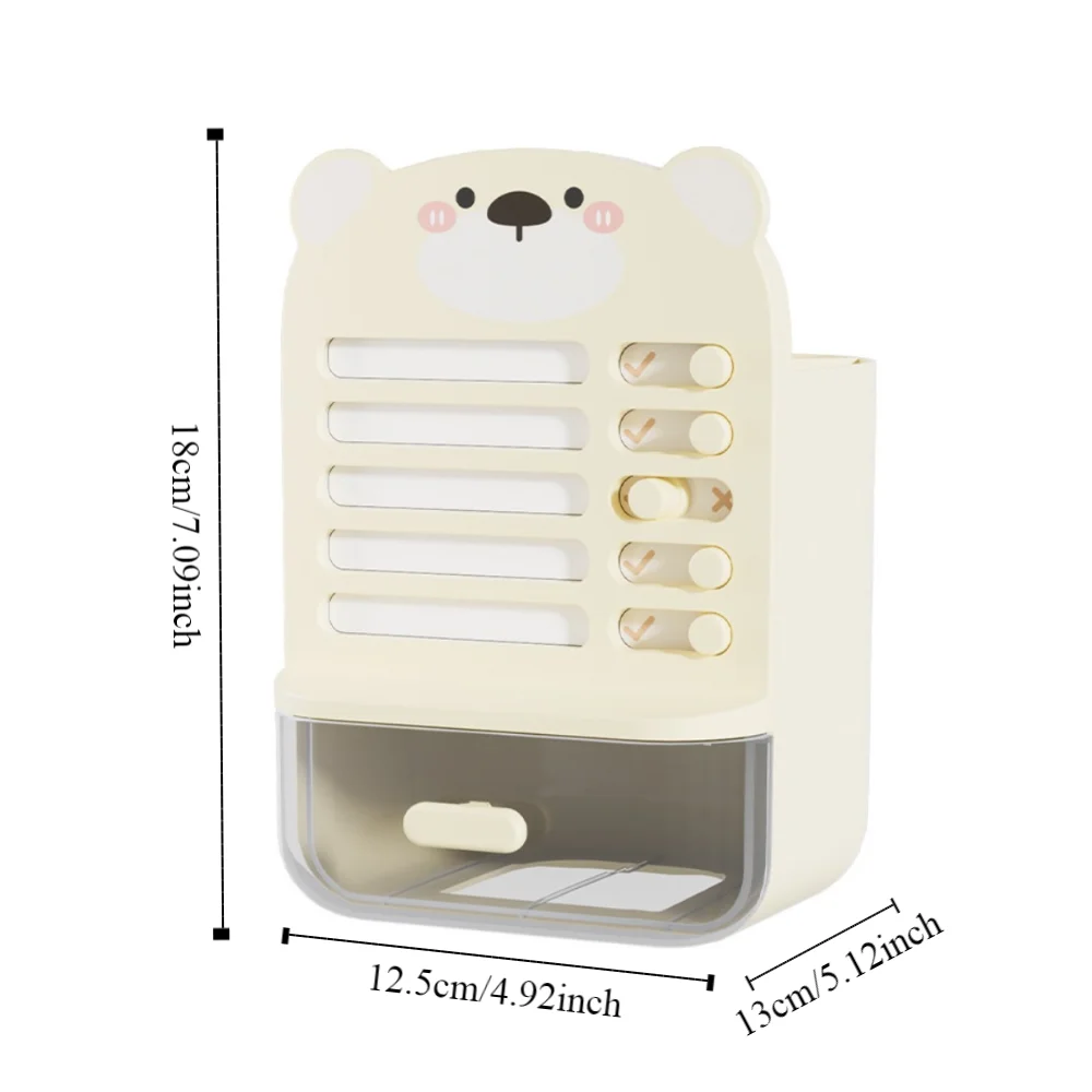 Large-capacity Self-discipline Pen Holder Multi-functional Clear Drawer Desktop Organizer Schedule List Fashion