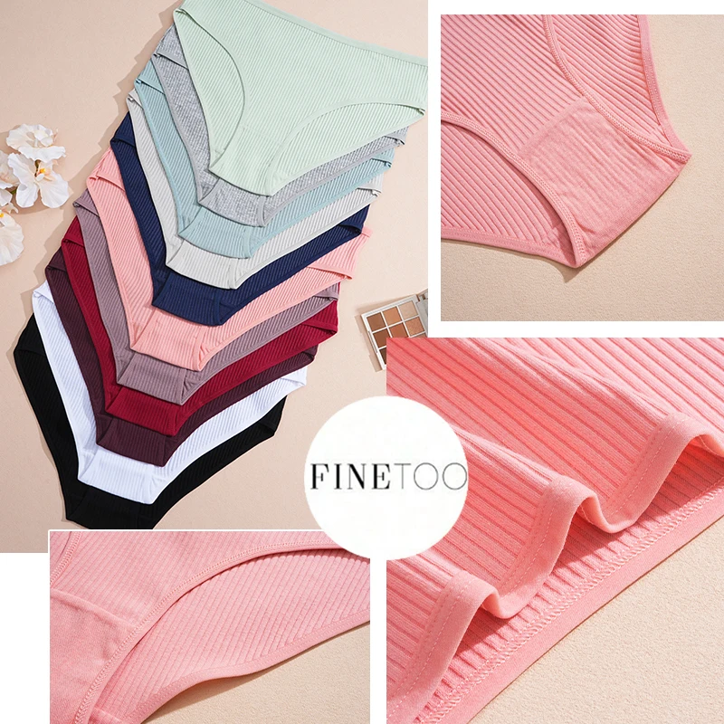 5 pçs calcinha de algodão feminino sexy cintura baixa briefs listrado feminino confortável estiramento lingerie senhoras roupa interior macia
