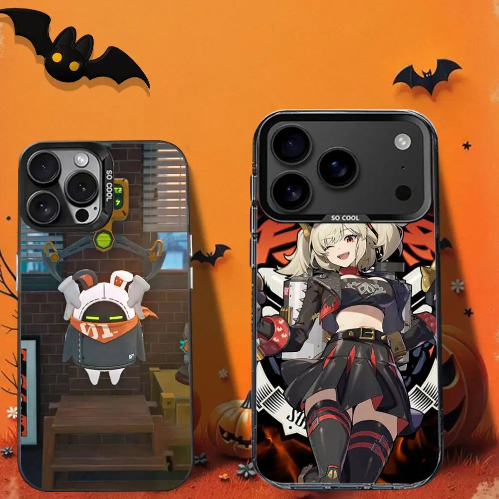 حافظة هاتف Bangboo Z-Zenless Zone ZeroS لهاتف iPhone 16,12,13,17,15,1,11,Mini,Pro,SE,XS,MAX,غطاء سيليكون أسود غير لامع #1