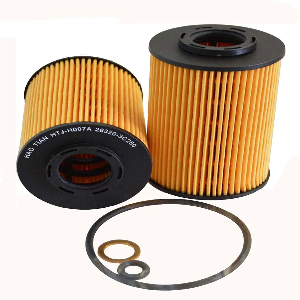 

Car Oil Filter For HYUNDAI ix55 3.8 V6 4WD 2007- G6DA OEM 26320-3C250 26330-3C250 Auto Spare Engine Genuine Part Element